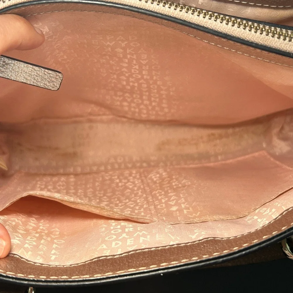 Kate‎ Spade Wellesley Quinn Metallic Gold Leather Tote Shoulder Bag Purse
